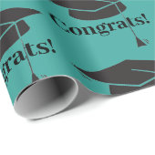 おめでとう！卒業キャップ 包装紙 (ロールコーナー)