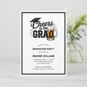 おめでとう！卒業パーティー招待状 招待状 (スタンド正面)