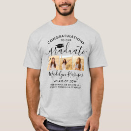おめでとう 卒業フォトコラージュ 卒業おめでとう Tシャツ