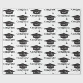 おめでとう!卒業帽 ラッピングペーパー (フラット)