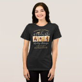 おめでとう　卒業式　３　写真　卒業 トライブレンドＴシャツ (正面全面)