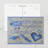おめでとう、卒業生 | ブルー ビーチ ソング™ ポストカード (正面/裏面)