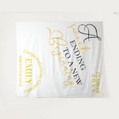 おめでとう　卒業生 ２０２５年度　卒業おめでとう タペストリー (正面(横))