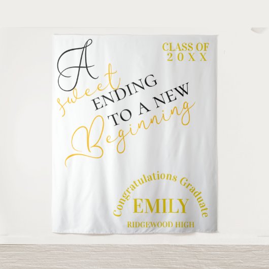 おめでとう　卒業生 ２０２５年度　卒業おめでとう タペストリー (正面)