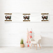 おめでとう！卒業生 2.5x12 ヴィニール バナー 横断幕 (インサイチュ)