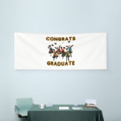 おめでとう！卒業生 4x10 ビニール バナー 横断幕 (トレードショー)