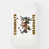 おめでとう 卒業生 6x10 ビニール バナー 横断幕 (縦)