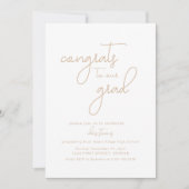 おめでとう！卒業祝いのカスタムパーティー招待状 招待状 (正面)