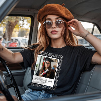 おめでとう 卒業 ぴったりな家族 カスタム フォト Tシャツ
