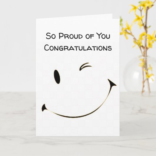 ***おめでとう**卒業 カード (黄色い花)