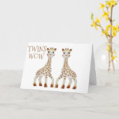 おめでとう「双子」愛と幸福を2倍 カード (黄色い花)