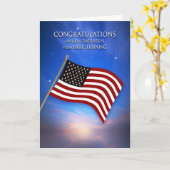 おめでとう、基本トレーニング卒業 カード (黄色い花)