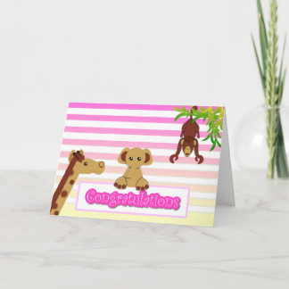 おめでとう,女の子 – カスタマイズ カード