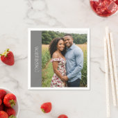 おめでとう 婚約パーティー 写真 ナプキン スタンダードカクテルナプキン (インサイチュ)