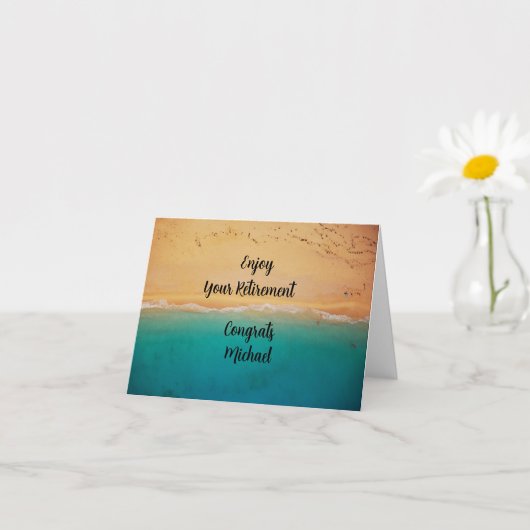 おめでとう！定年退職お祝い カード (小さな植物)