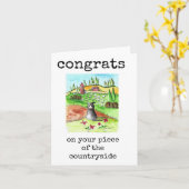 おめでとう、家の暖かさカードのアート カード (黄色い花)