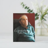 おめでとう　家　新築　引退　名前 ポストカード (スタンド正面)