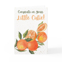 おめでとう　小さな天使の赤ちゃんカード