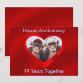 おめでとう ?? 年一緒-招待状-2 招待状 (正面/裏面)