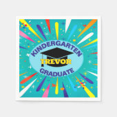 おめでとう!幼稚園の卒業式 スタンダードカクテルナプキン (正面)