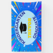 おめでとう!幼稚園の卒業式 横断幕 (縦)