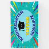 おめでとう!幼稚園の卒業式 横断幕 (縦)