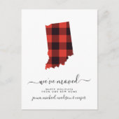 おめでとう |引っ越しました |インディアナ ポストカード (正面)