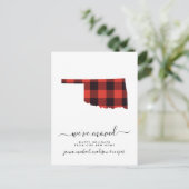 おめでとう |引っ越しました |オクラホマ ポストカード (スタンド正面)