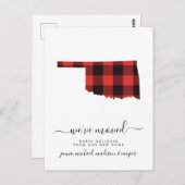 おめでとう |引っ越しました |オクラホマ ポストカード (正面/裏面)