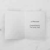 おめでとう！引退ラッキードッグ カード (内部)