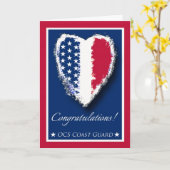 おめでとう、役員候補者スクール、海上保安庁 カード (黄色い花)