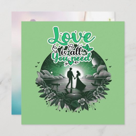 おめでとう 折りたたみ 招待状カード 招待状 (正面/裏面)