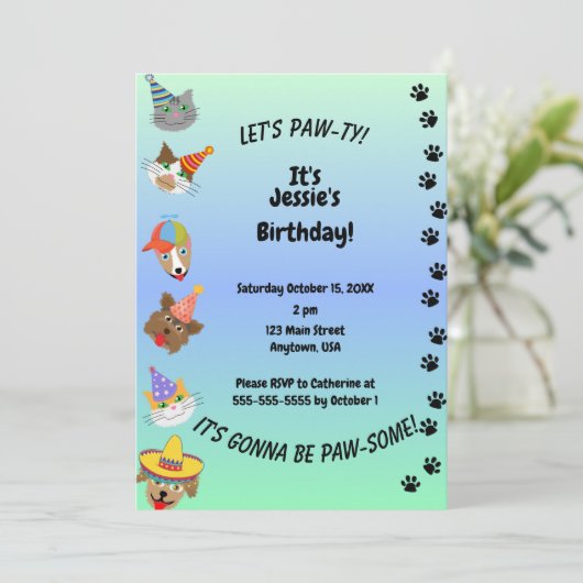 おめでとう 招待状 (スタンド正面)