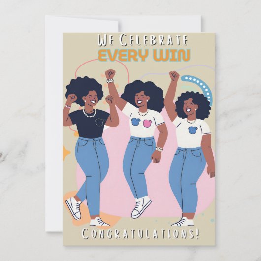 おめでとう 招待状 (正面)