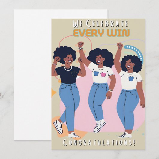 おめでとう 招待状 (正面/裏面)