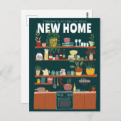 おめでとう!新しいお家のキッチン ポストカード (正面/裏面)