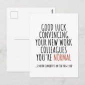 おめでとう、新しい仕事 ポストカード (正面/裏面)