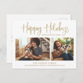 おめでとう |新しい住所の変更写真 シーズンポストカード (正面/裏面)