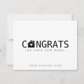 おめでとう、新しい家を手に入れて カード (正面)
