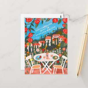 おめでとう 新しい家 田園風景 ポストカード