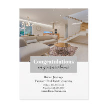 おめでとう　新居　写真ポストカード
