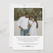 おめでとう 新年 モダン シック ファミリー 2 フォト シーズンカード (裏面)