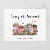 おめでとう 新築マイホーム オーナー 不動産 ポストカード (正面)