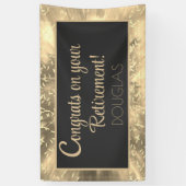 おめでとう!!明るい退職金カスタムバナー 横断幕 (縦)