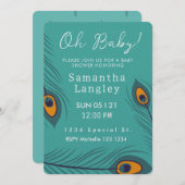 おめでとう!春のベイビーシャワーの招待状 招待状 (正面/裏面)