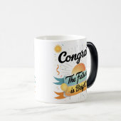 おめでとう – 未来は明るい | 魔法リビールマグ モーフィングマグカップ (正面右)