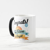 おめでとう – 未来は明るい | 魔法リビールマグ モーフィングマグカップ (正面左)