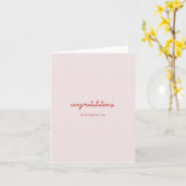 おめでとう-本当に誇りに思うよ- ピンクのカード カード (黄色い花)