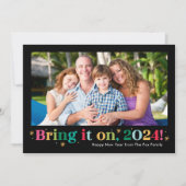 おめでとう 正月 フォト カード (正面)