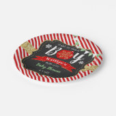 "おめでとう、男の子だ!" クリスマス ベビーシャワー ペーパープレート (アングル)